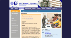 Desktop Screenshot of det.sndt.ac.in